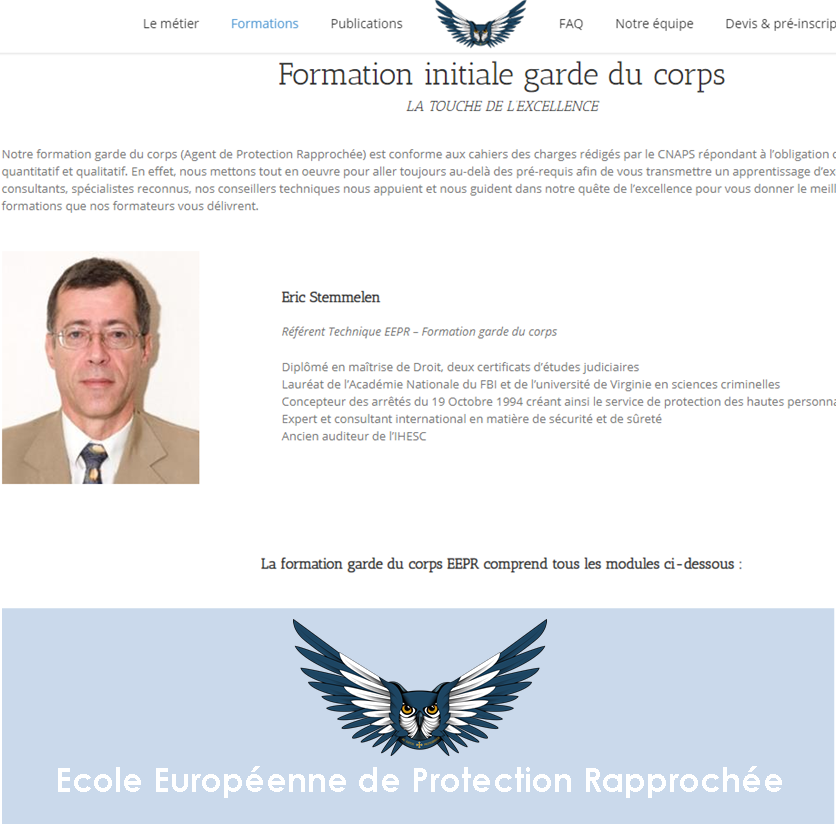 Inauguration du nouveau site web EEPR
